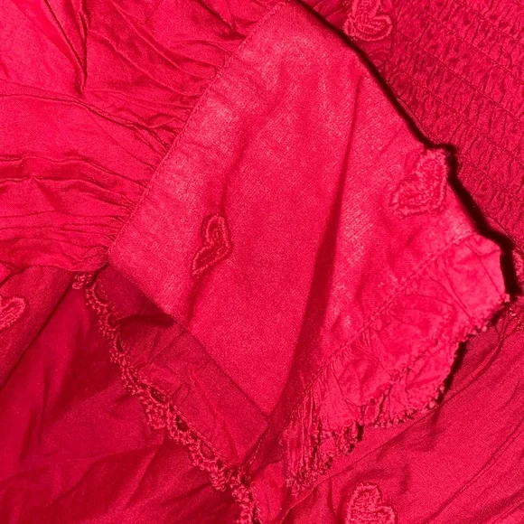 FARM Rio Red Ruffled Blouse - Picture 10 of 12